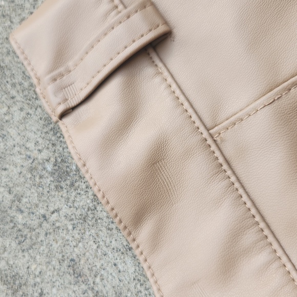 ZARA FAUX LEATHER PANTS - Picture 14 of 15